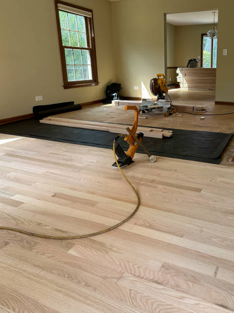 Completed hardwood floor refinish in North Park, San Diego